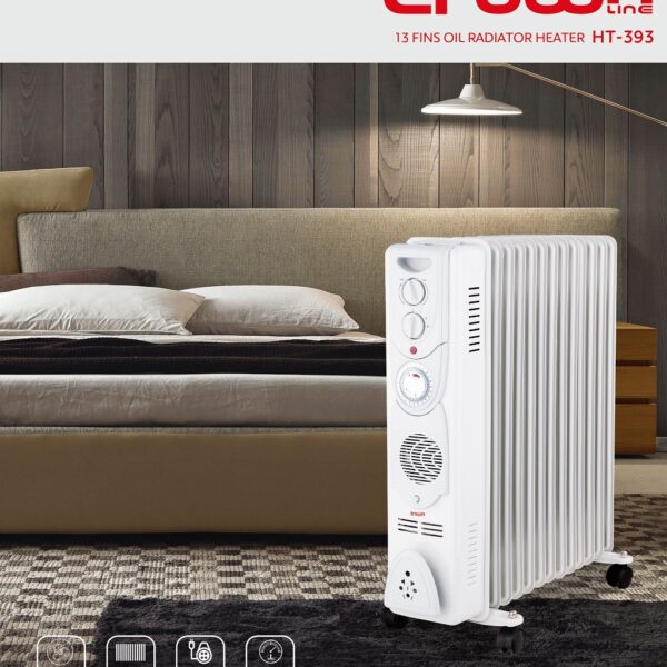 Stay Warm with Crownline HT-393 Oil-Filled Heater